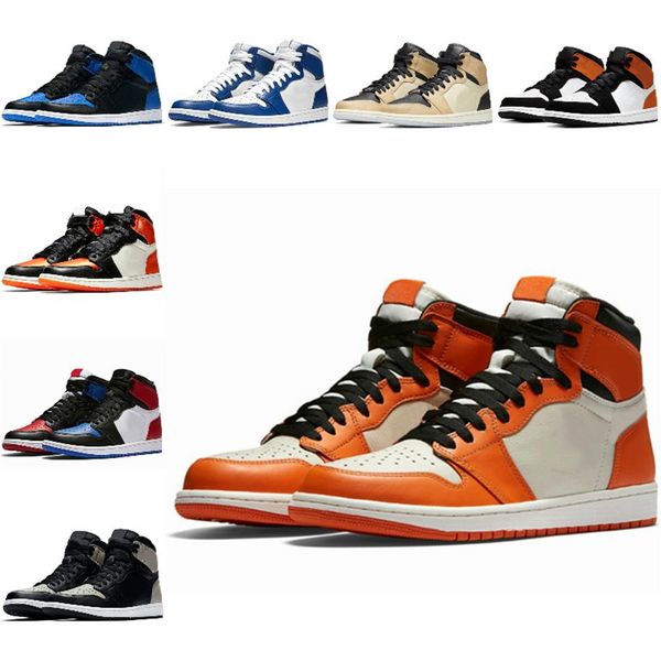 

high 1 1s basketball shoes mens womens pine green royal bred toe travis scotts fearless obsidian unc sneakers221s