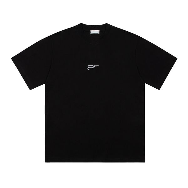 

men's plus tees & polos round neck embroidered and printed polar style summer wear with street pure cotton akqeg, Black;brown