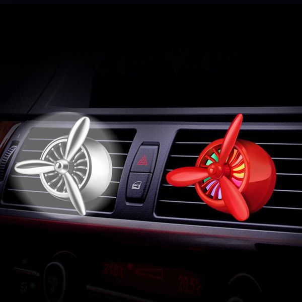 

decorations car freshener led light ornaments air force 3 propeller shape automobile interior vent clip auto decoration perfume diffuser r23