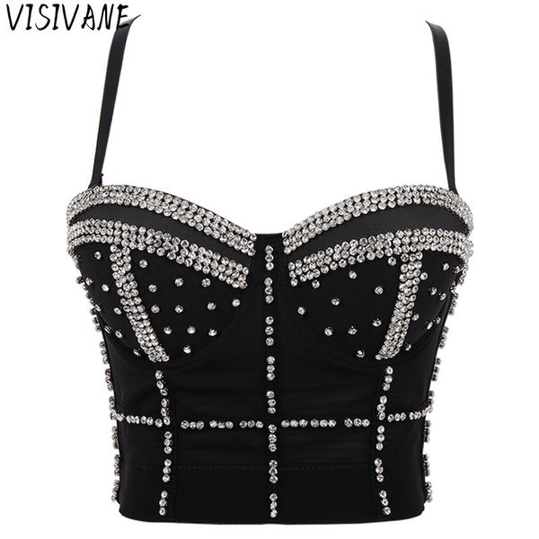 

women s blouses shirts visivane diamond sequin tank women bra camis shirt woman clothing y2k shaper corset ladies crop blusas 230228, White