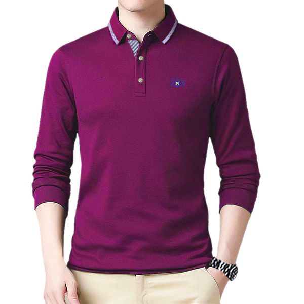 

men's polos shabiqi brands mens long sleeve polo shirts long sleeve camisas polo stand collar male polo shirt plus size m-9xl 10xl 2302, White;black