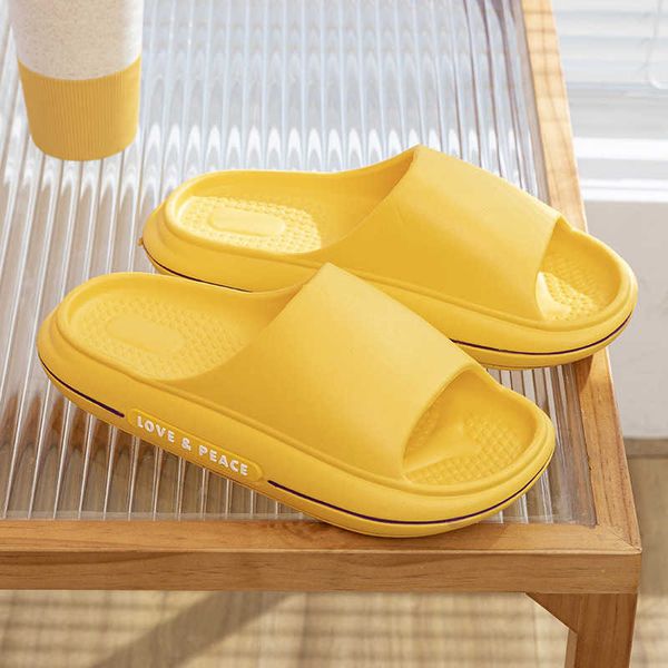 

slippers slippers women's summer couples' home slip-proof thick-soled deodorant bathroom slippers men house slippers home slipers, Black