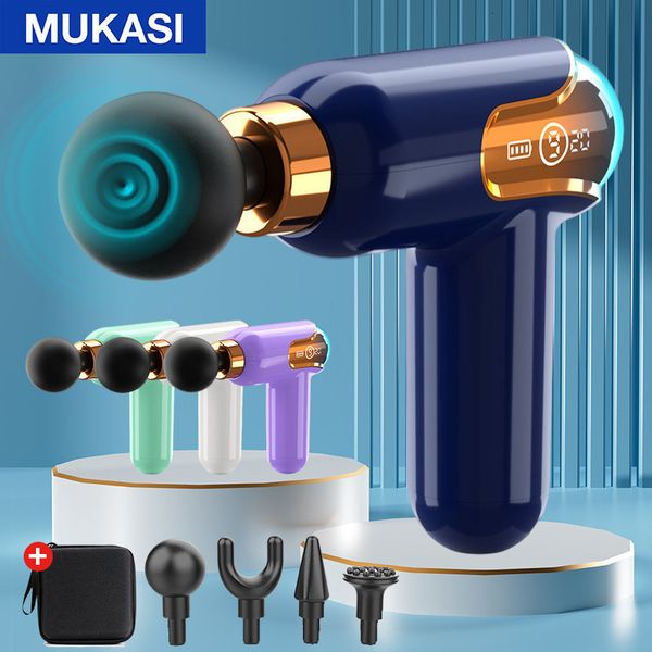 

full body massager mukasi portable lcd massage gun deep tissue muscle electric massager for leg body neck shoulder pain relief sport relaxat