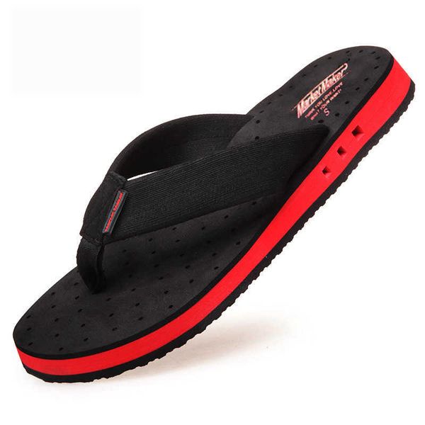 

slippers dome cameras trendy eva slippers men's flip flops men's beach anti-slip wear-resistant shoes slippers men shoes simple an, Black