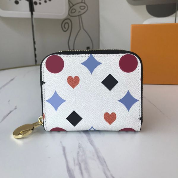 

fashion designer wallets luxury brazza purse mens womens clutch bags highs quality flower letter coin purses long card holders with original, Red;black