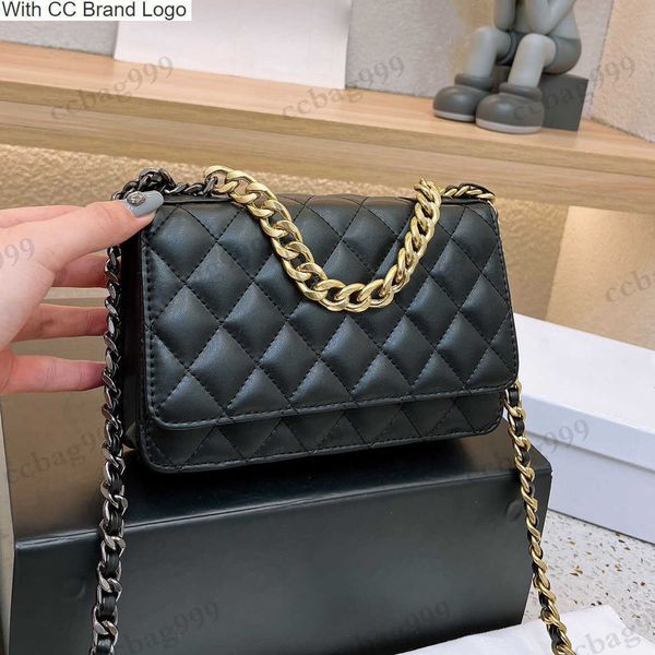 

cc brand shoulder bags vintage 19 card holder wallet quilted crossbody bags classic black large small diamond metal chain shoulder strap mul