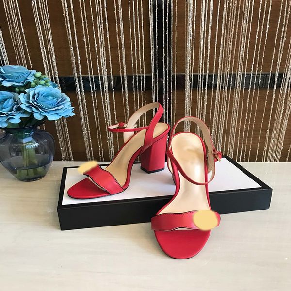 

women high heeled 7-10cm sandals luxury party dance shoes heel girl lady fashion metal belt buckle size 35-42 no box, Black
