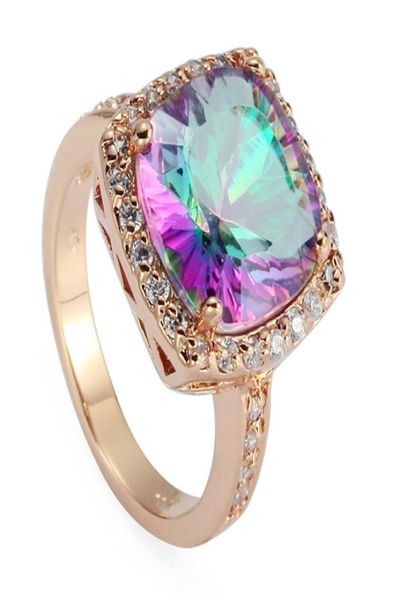 

shunxunze drop big vintage favourite wedding rings jewelry for men and women rainbow cubic zirconia rhodium plated r488 si6120877, Silver