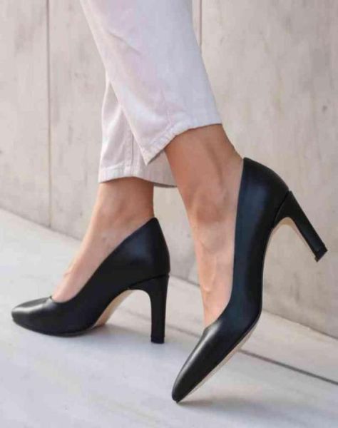 

mio gusto brand beliz 100 genuine leather black tan navyblue nude colors 6cm heelheight women stiletto pumps shoes high heels475995644459