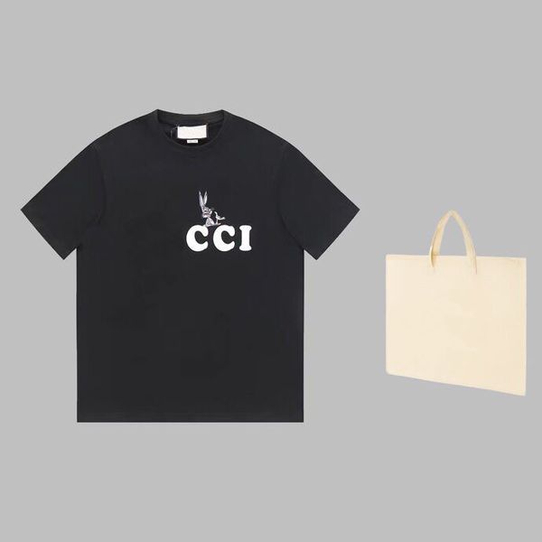 

2023 designer letter print men's t shirt street hip hop high street short sleeve women's t shirt fashion couple sweatshirt k989s3, Black;brown