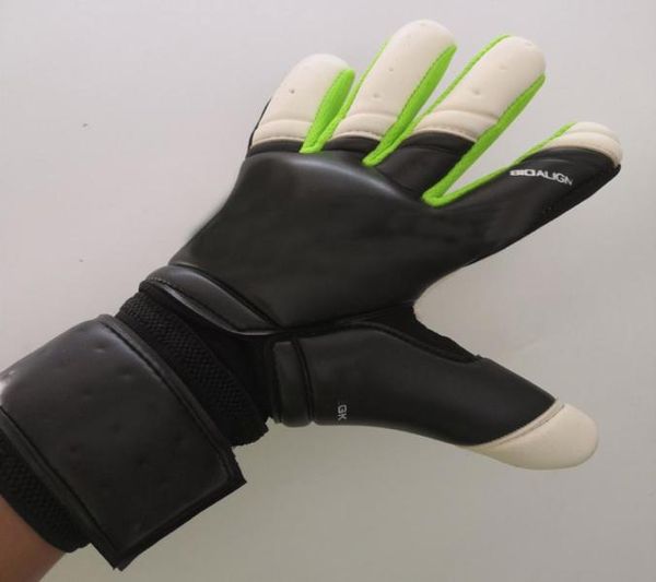 

2020 professional adults soccer goalkeeper gloves thick latex no finger protection football glove breathable nonslip goalie glove9767964, Black