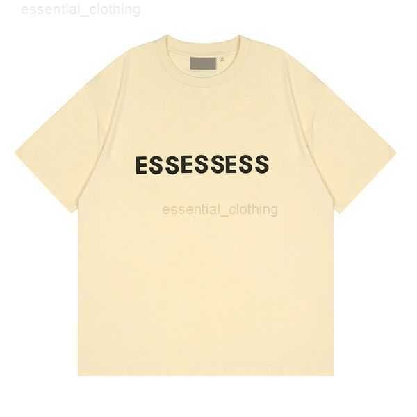 

designer shirts essent t shirt street casual essentail tshirt men women summer luxury shorts essen tshirts chest print tees essentiel short, White;black