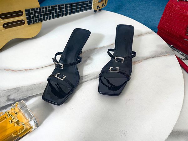 

womens slippers women slides slipper summer sandals mens designers real leather platform sandal flats fashion old flower shoes 0529, Black