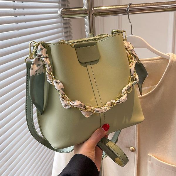 

shoulder bags advanced texture versatile women's bag fashion spring small chain portable bucket women