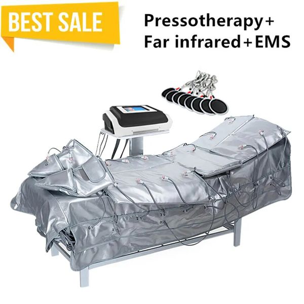 

far infrared ems 3 in 1 pressotherapy lymph drainage air pressure machine for body slimming