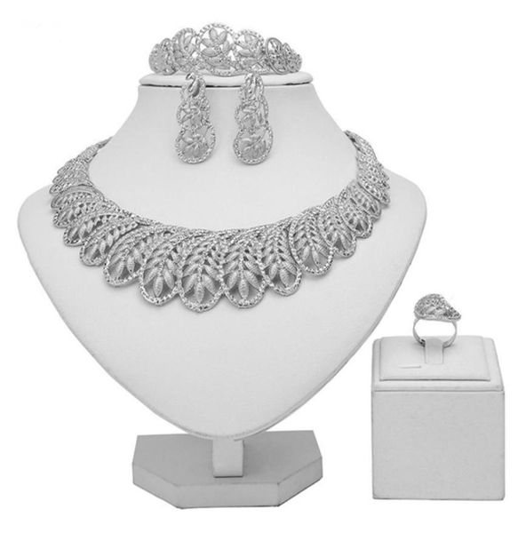 

earrings necklace zuodi 2021 nigerian wedding woman accessories jewelry set whole italian bridal dubai gold designer9156582, Silver