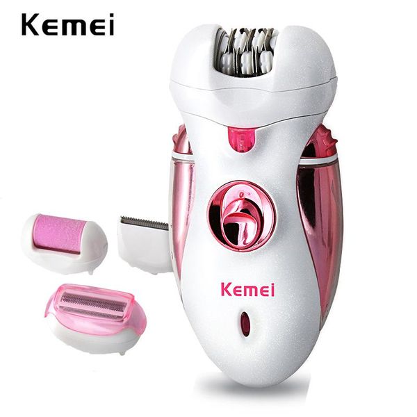 

epilator kemei 4 in 1 rechargeable hair epilator women shaver female electric hair shaving machine body lady trimmer removal