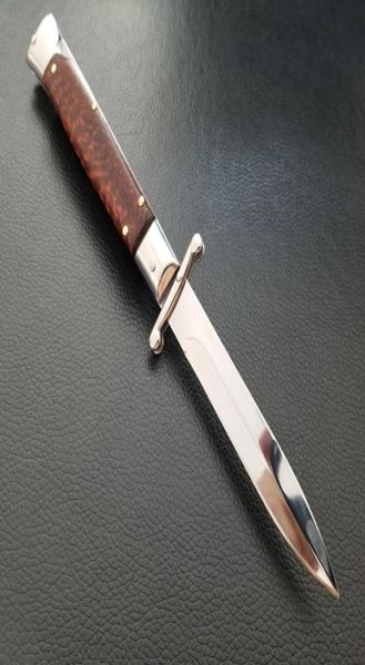 

9 inch swinguard snakewood handle mirror blade italian style81920121952346