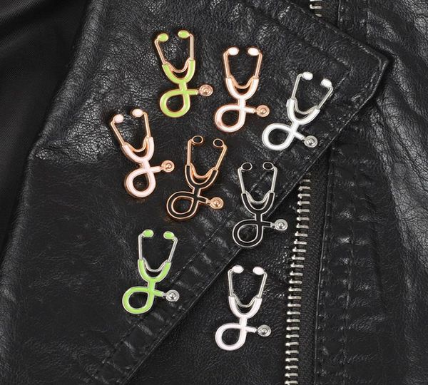 

fashion 8 color stethoscope brooch pins nurse jewelry silver gold medical jewelry doctor nurse gift medical school graduation so4951280, Gray