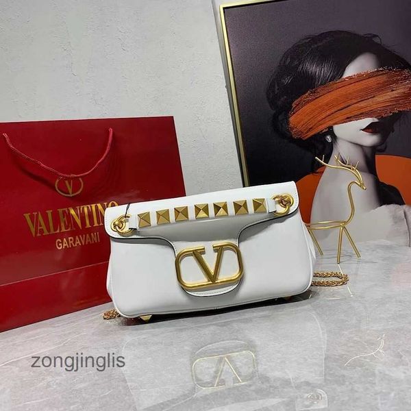 

handbag texture designer women metal bags fashion classic lady valentinoc rivet chain leather handheld shoulder crossbody women's moen