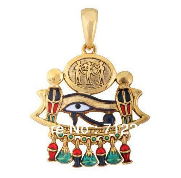 

gold cobraeye of horus religious necklace pendant012349865518, Silver