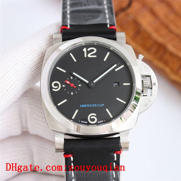 

pam watches luminor joker marina sports p9000 movement man americas cup wristwatches luxury business brand mens leather strap watch montre d