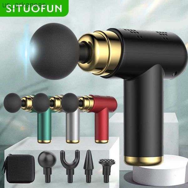 

situofun portable massage gun deep tissue muscle electric massager pain relief for body neck back relaxation fitness slimming l230523
