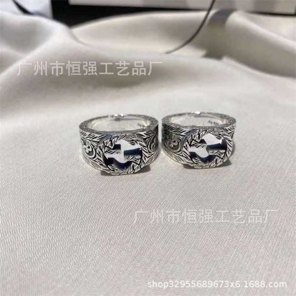 

70% off designer jewelry bracelet necklace 925 ancient hollow out vine totem simple personality couple pair ring send girlfriend, Silver
