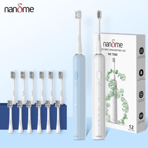 

toothbrush nandme nx7000 electric toothbrush ultrasonic ipx7 waterproof smart toothbrush usb direct charging 5x cleaning mode