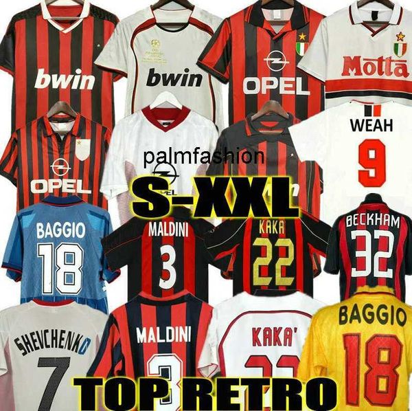 

kaka 90 91 retro soccer jerseys home shirts 96 97 gullit 02 03 04 maldini van basten football ronaldo inzaghi ac 06 07 09 10 shevchenko mila, Black;yellow