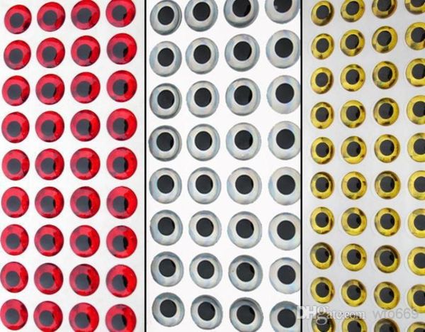 

1080 pcs 3d fish eyes fly tying lure making craft large size6391960