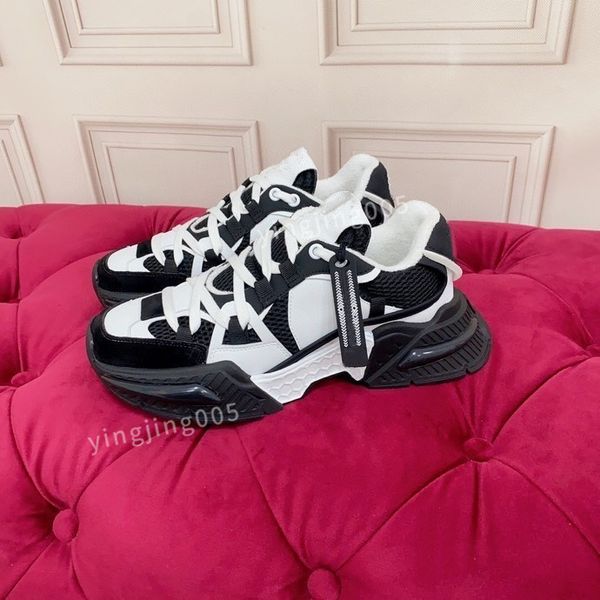 

2023new classic designer casual shoes for women flat sneakers low panda white black grey fog chunky glod