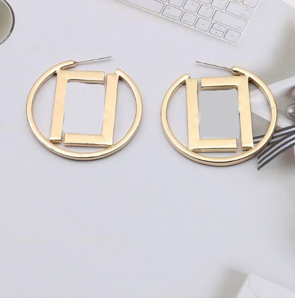 

fashion hoop earring designers for women big circle hoops gold stud earrings studs ewelry earring wedding party gift, Golden;silver