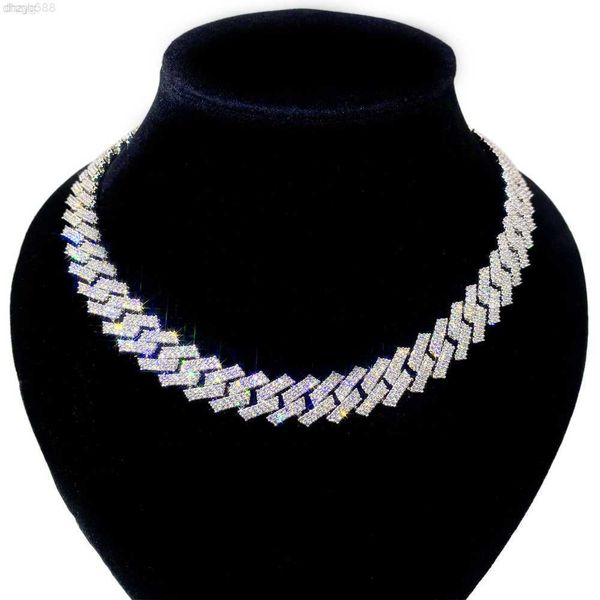

pass diamond tester 14mm s925 sterling silver vvs1 moissanite cuban chains