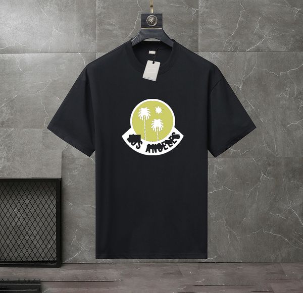 

2023 summer men's and women's fashion and leisure brand temperament joker soft cartoon letter printed t-shirt size xs-4xl#j048, White;black