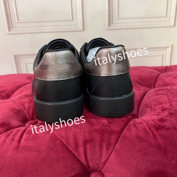 

2023brand fashion designer sneakers leather fashion canvas casual shoes mens women original shoes, Black