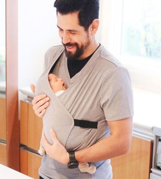 

multifunctional baby carrier t shirt skin to skin mom baby kangaroo tank men039s dad shirt carrier3596359