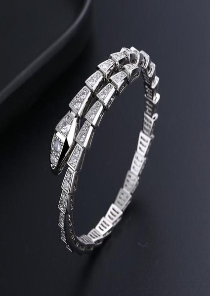 

love bangle serpent designer bracelet jewelry designer diamonds elastic force thick gold plating serpentine opening high version s1095281, Black