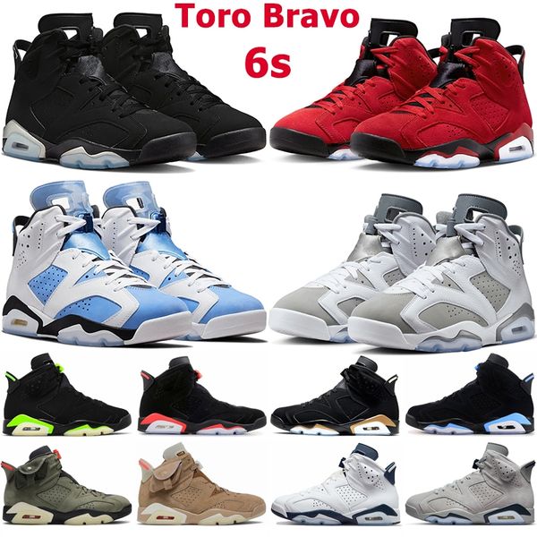 

men basketball shoes jumpman 6 6s toro bravo chrome metallic silver cool grey unc white georgetown carmine midnight navy mens women trainers