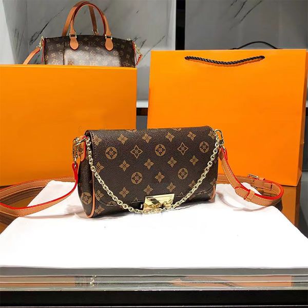 

40718 women shoulder bag purse designer bags woman wallet brown flower plaid pattern messenger lady purses louisity handbags vuton crossbody