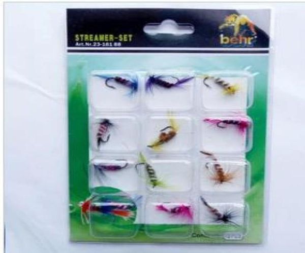 

fly fishing lure fishing fly flies hook 12pcspack0123458845661
