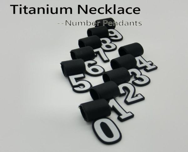 

number pendant for titanium sports necklace charms012343260014, Bronze;silver
