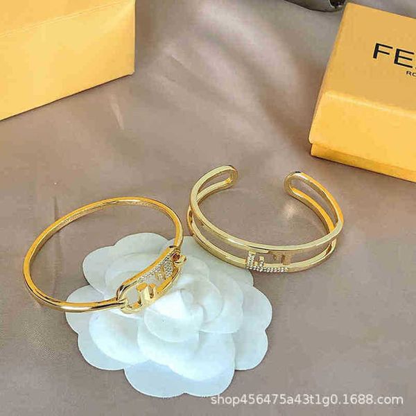 

80% off designer jewelry bracelet necklace ring opening full diamonds personalized ins bracelet female simple net red same stylenew jeweller, Black