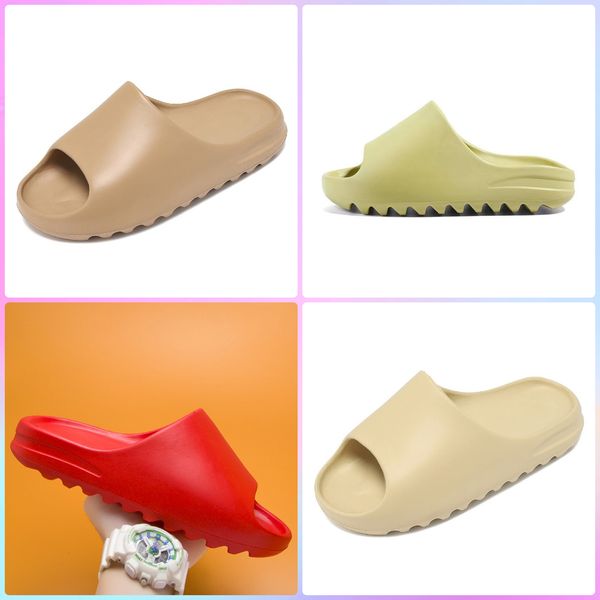 

designer a new kanyes kids for women men slides slippers designer bone earth with slipper woman brown luxury desert beach shoes