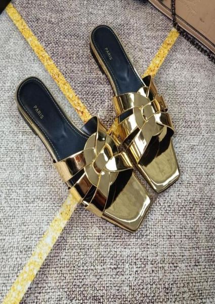 

luxury flat sandal design embroidery black slippers shallow beach leisure indoor lace lock full set of accessories 3541 8085971399