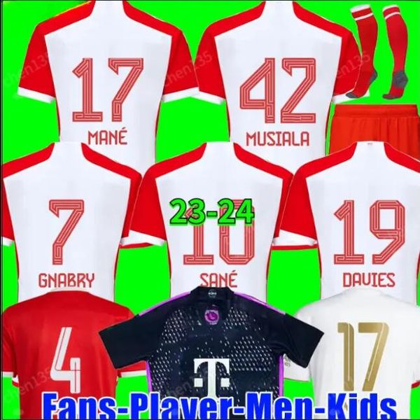 

22 23 24 bayern munich soccer jersey de ligt sane 2023 2024 football shirt hernandez goretzka gnabry camisa de futebol thailand men kids kit, Black;yellow