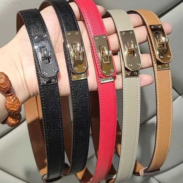 

belts designer h family women's leather belt net red leisure kellies thin fashionable and versatile simple waist seal classic trouser, Black;brown