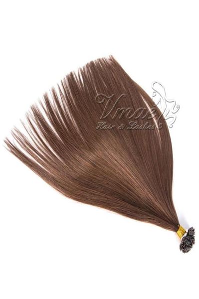 

vmae pre bonded keratin pure color 613 black brown double drawn fusion 1g strand brazilian double drawn straight virgin flat tip h3104521