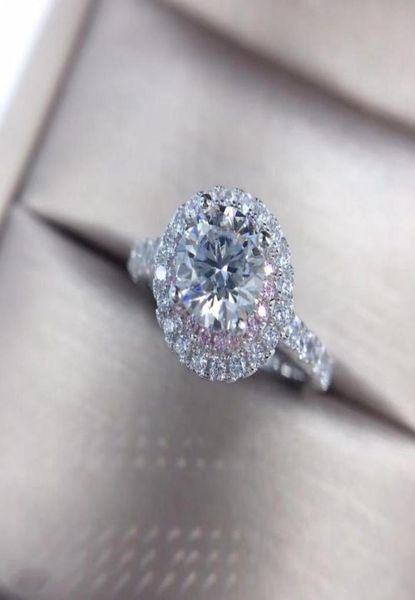 

cluster rings ring for women moissanite jewelry anillos de bizuteria tension setting mini diamond7031803, Golden;silver