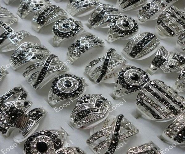 

whole rhinestone silver plated rings for women fashion jewelry bulk lots lr1737988455, Golden;silver